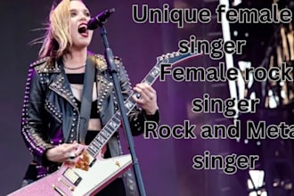 sing rock metal song female singer songwriter female rock singer rock vocalist
