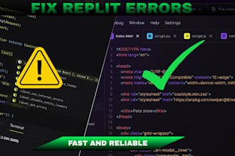 fix replit app errors, bugs, crashes and backend issues fast