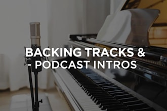 create custom backing tracks and piano cover for your podcast or song