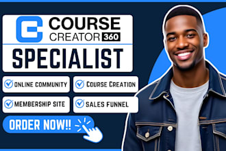 setup cc360 online course cc360 landing page cc360 sales funnel cc360 community