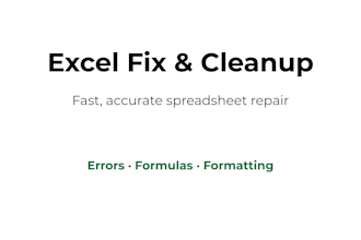 fix, clean, and improve your excel spreadsheet