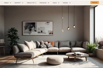 design furniture shopify store, home decor store, home accessories store