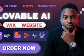 convert lovable ai to wix, redesign lovable ai website, clone lovable ai