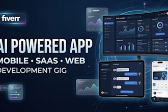 develop ai powered mobile app, ai saas app, ai web app