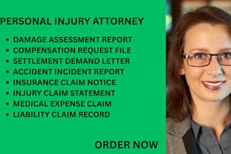 handle personal injury claims, insurance disputes, and compensation case matters