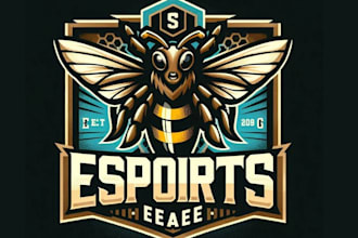 do high quality mascot bee logo t shirt design