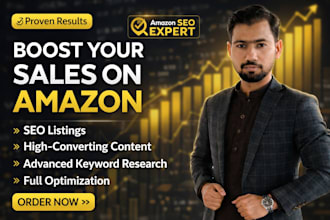 create and optimize amazon SEO listing to rank higher and increase sales
