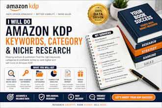 do amazon KDP keywords, category, and do niche research for your kdp books