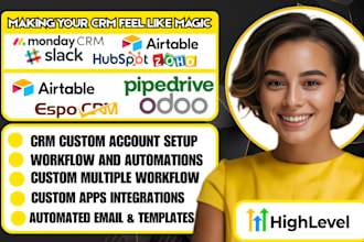 setup monday board hubspot automation pipedrive pipeline zoho crm slack crm bot