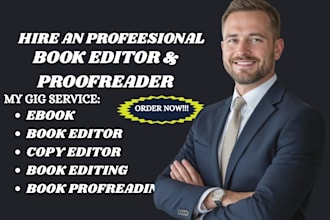professionally edit and proofread your book or ebook
