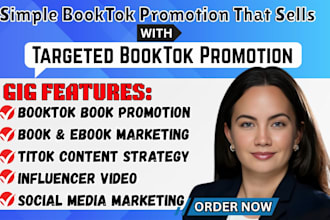 create booktok book promotion tiktok video book and ebook marketing booktok