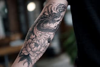create a tattoo design of tattoo sleeve