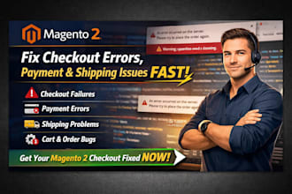 fix magento 2 checkout errors, payment and shipping issues fast