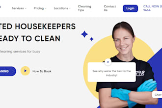 design cleaning service website with bookingkoala booking system office cleaning