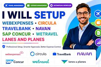 setup webexpenses circula travelbank navan sap concur wetravel lanes and planes