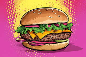 design food pop art of your food pop art