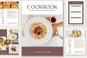 write design cookbook recipe book meal plan vegan journal food blog diet book