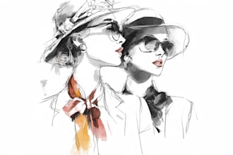 draw a fashion illustration or sketch