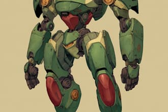 llustrate your mecha, robot and armored characters