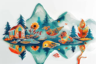 draw simple illustration for you