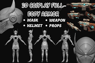 sculpt wearable pepakura armor, 3d mask,helmet, cosplay armor, props,3d printing