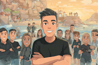draw cartoon caricature potrait from your picture