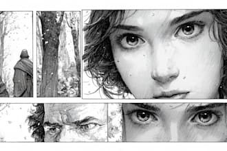 draw a manga or comics page