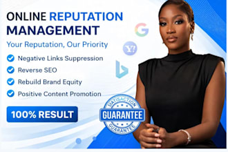 do online reputation management, ORM services to suppress negative links