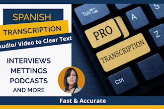 transcribe audio or video in spanish with high accuracy