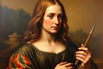 paint a replica of any painting in oil free shipping