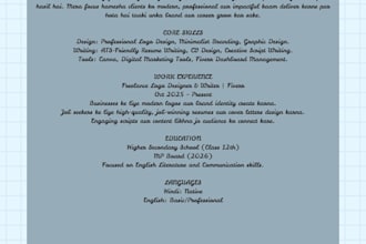 write a professional resume and cover letter