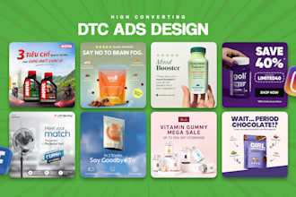 design high converting static ad creative for meta ads
