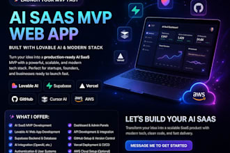 build lovable ai saas mvp webapp supabase base44  github to vercel cursor ai aws
