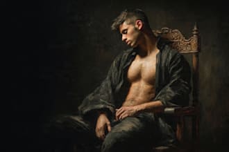 unique oil painting portrait