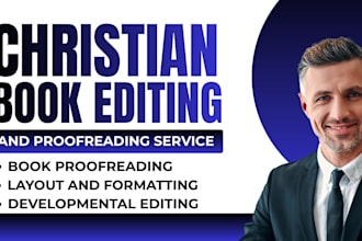developmental edit, proofread christian book, prayer journal as a book editor