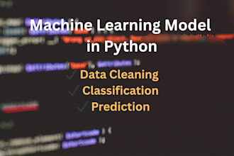 build a machine learning model for your dataset