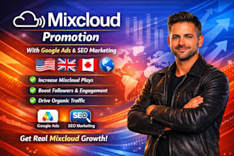 do mixcloud promotion with google ads and SEO marketing
