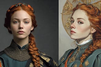 paint a realistic digital portrait