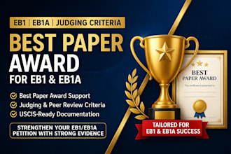 provide best paper award for eb1a, eb1b,eb1c, eb1 niw criteria