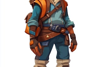 draw 2d game character or 2d game character