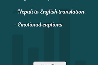 translate nepali to english and write emotional captions