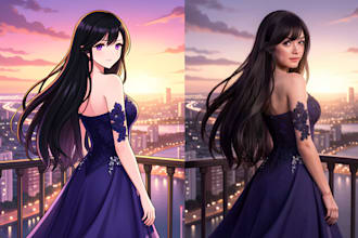 make animation image into realistic