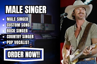 be your male country pop, rock singer, male country vocals singer