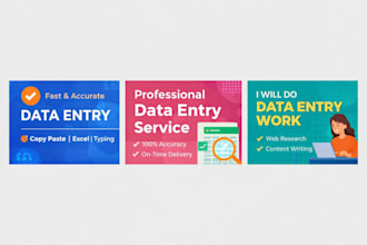 fast and reliable data entry, copy paste and content writing
