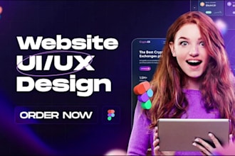 do website UI UX design, figma design, mobile app UI design in figma