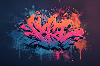 create custom graffiti art designs murals and wall arts