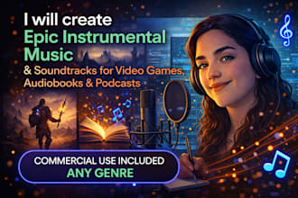 create custom instrumental music for games, podcasts, and audiobooks