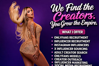 do onlyfans model recruitment x and instagram influencer recruitment