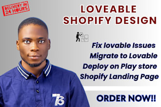 build lovable ai shopify website, saas app deployment shopify website design