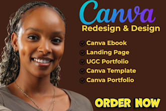 canva website design landing page design canva ugc portfolio canva portfolio